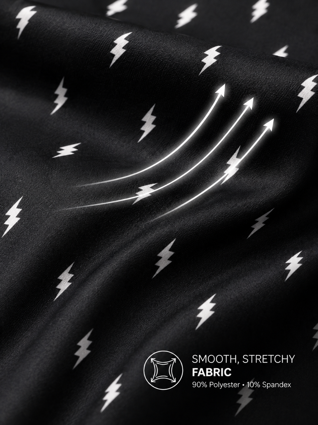 Stretch-It 2" Athletic Short Shorts - Lightning Bolts