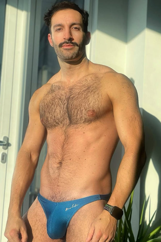 Dynamic Classic Scrunch Butt Brief - Neon Blue