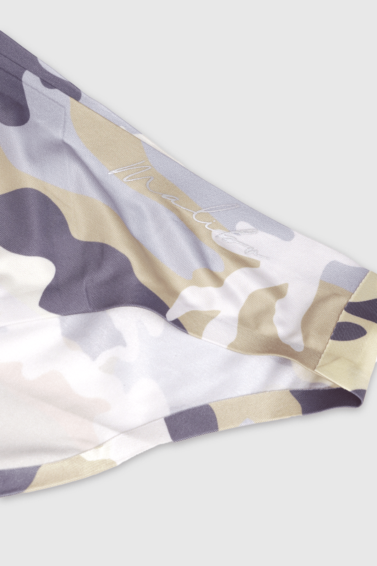 After-Hours Silky Seamless Briefs - White Camo - JJ Malibu 