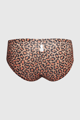Feelin' Sultry Seamless Briefs with Bulge Pouch - Leopard - JJ Malibu 