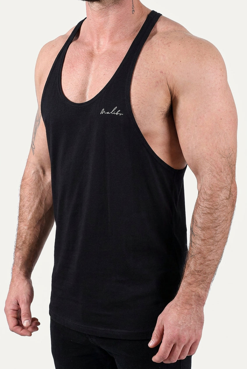 Gym Bae Classic Workout Stringer - Black
