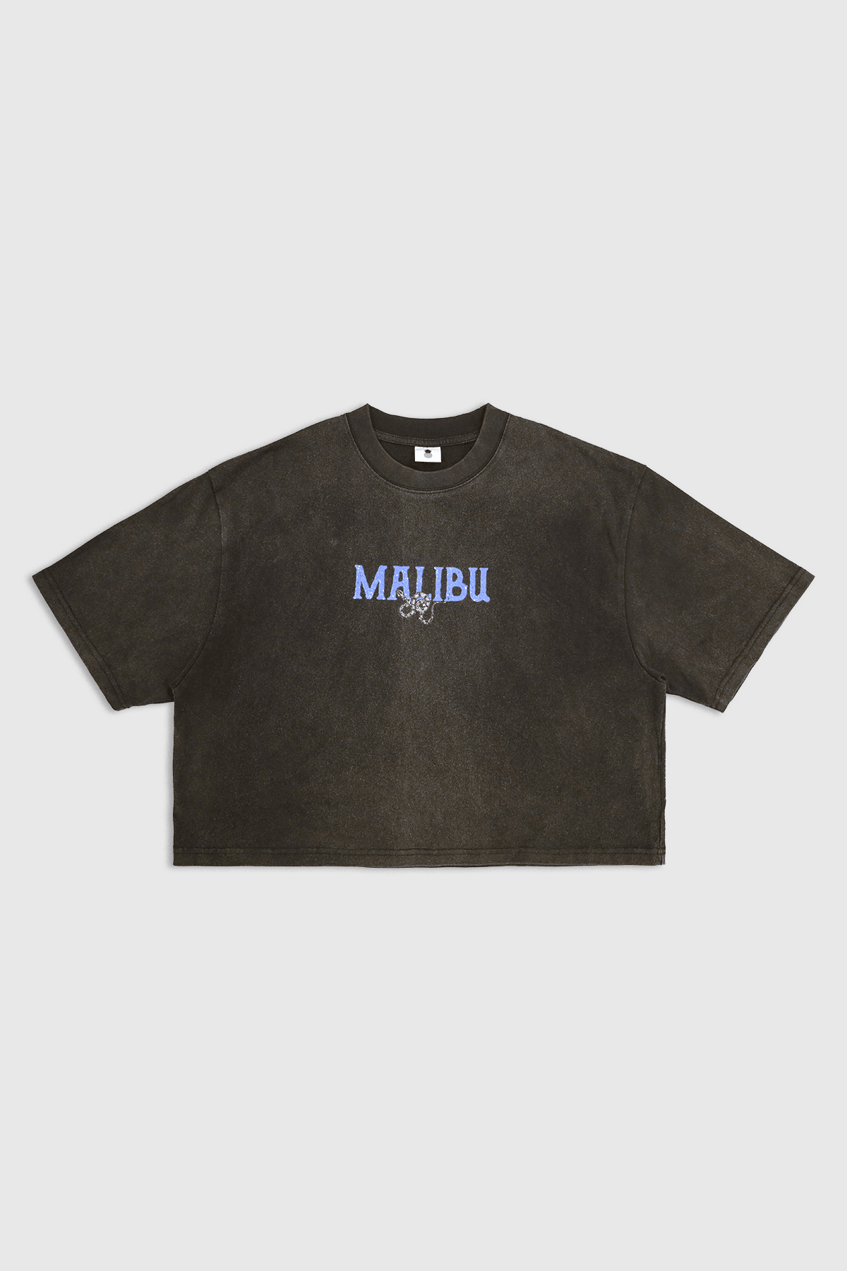 Eyes-Wide-Open Vintage Wash Oversized Crop Top - Snake - JJ Malibu 