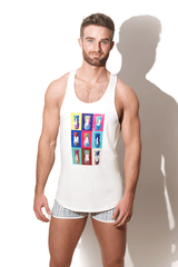 Feel Me Scoop Bottom Tank - Multicolor Pineapple - JJ Malibu 