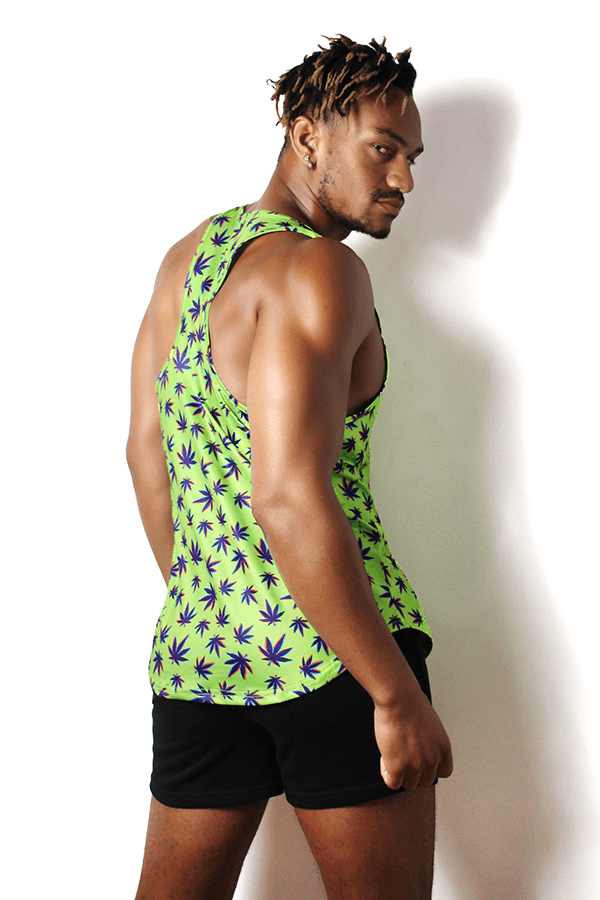 Feel Me Scoop Bottom Tank - Weed - JJ Malibu 