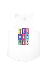 Feel Me Scoop Bottom Tank - Multicolor Pineapple - JJ Malibu 